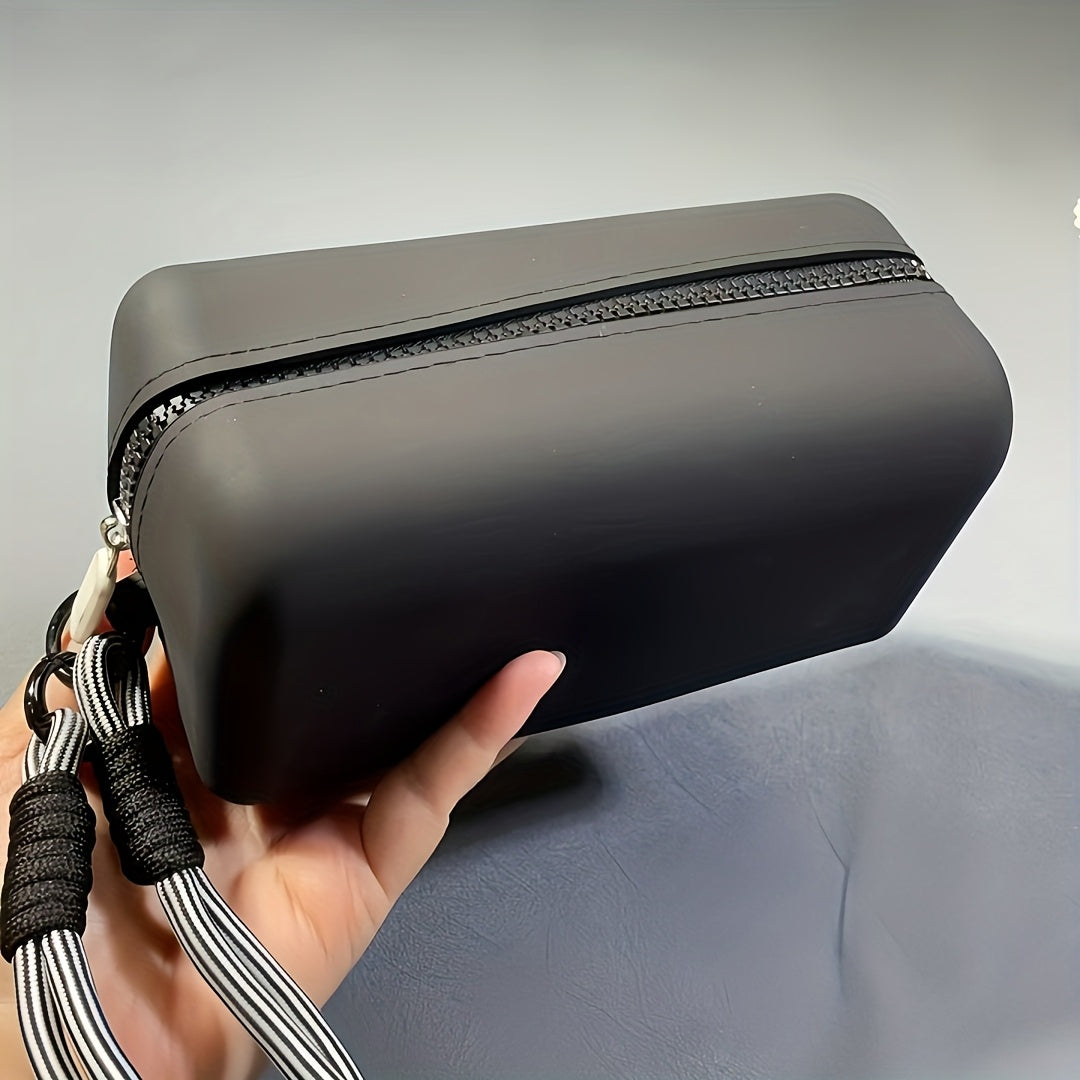 Large Capacity Lightweight Toiletry Bag Suitable for Travel - Wrist Strap & Detachable Strap Compatible for Use with Wristband\u002FCarrier, Zipper Closure, -Fade Technology, Suitable for Vacation, Daily Use, Wet Wipeable Care