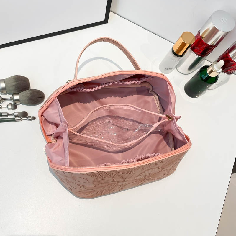 Waterproof Waterproof Suitable for Travel & Bathing Multi-Functional Cosmetic Bag & Makeup Brush Holder - Portable Waterproof Toilet with Storage for Toiletries, Shower, Compact for Daily Use, Hygienic