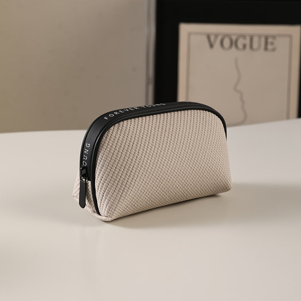 Women's Large-Capacity Cosmetic & Toiletry Bag - Portable Multi-Functional Storage Suitable for Travel,, Gym, Daily Use with Elegant Simple, Hygienic Toilet Holder, Compact for -Necessities Carrier