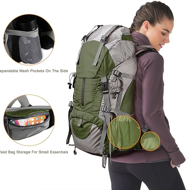 50-Liter Hiking Backpack for Camping, Lightweight And Suitable for Outdoor Use