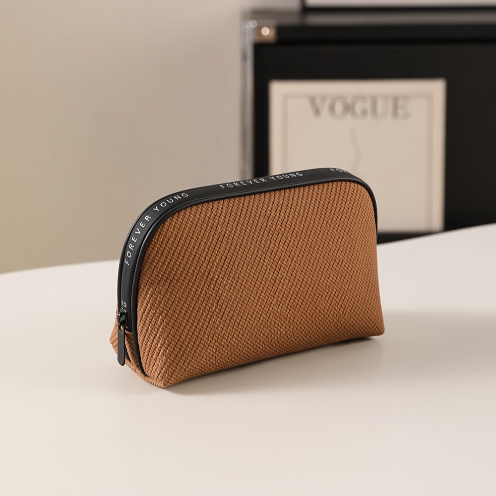 Women's Large-Capacity Cosmetic & Toiletry Bag - Portable Multi-Functional Storage Suitable for Travel,, Gym, Daily Use with Elegant Simple, Hygienic Toilet Holder, Compact for -Necessities Carrier