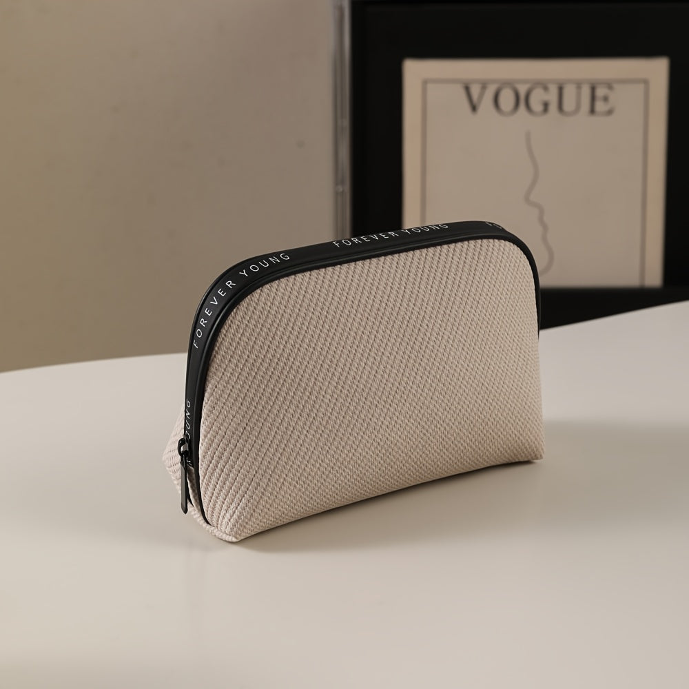 Women's Large-Capacity Cosmetic & Toiletry Bag - Portable Multi-Functional Storage Suitable for Travel,, Gym, Daily Use with Elegant Simple, Hygienic Toilet Holder, Compact for -Necessities Carrier