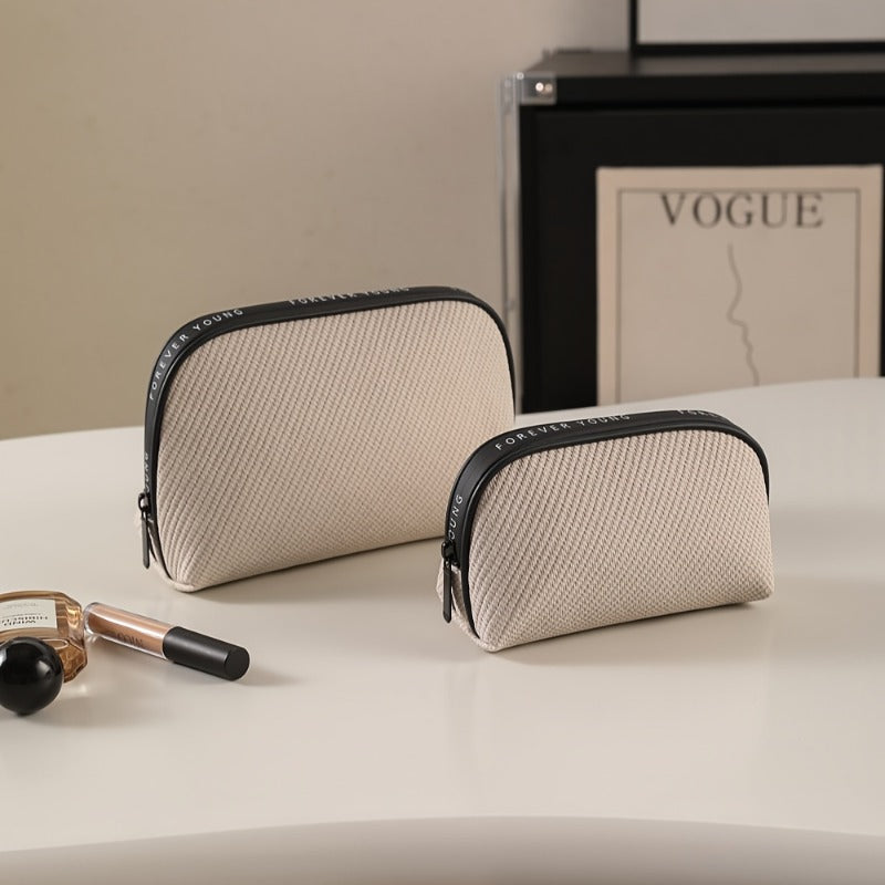 Women's Large-Capacity Cosmetic & Toiletry Bag - Portable Multi-Functional Storage Suitable for Travel,, Gym, Daily Use with Elegant Simple, Hygienic Toilet Holder, Compact for -Necessities Carrier